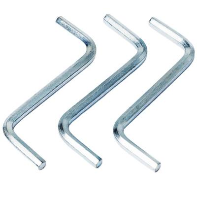 China YZ-O005 China Factory 4mm Z Type Steel Hex Key Allen Wrench Hexagon Wrench Galvanized for sale