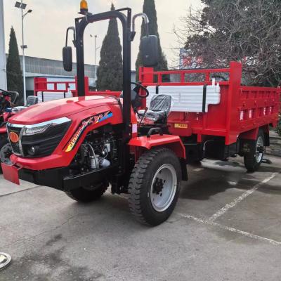 China Compacte aandrijving Landbouwtractor met vier wielen Op een tractor rijden voor bergachtige heuvels Te koop