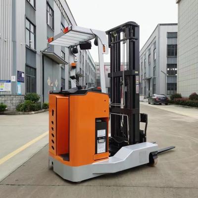 China Stand On Electric Reach Trucks 1T 3m Large Capacity Battery Forkside Lift Forkliftlift for sale