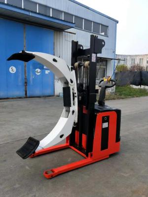 China Easy to Operate Electric Pallet Stacker 1000-1500kg Forklift Paper Roll Clamps for sale