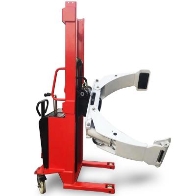 China 400 kg staande accu-aangedreven half-elektrische papier spoel stapler vorklift Te koop