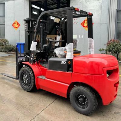 China 2.5T 3.5T 4.5T Solid Type Diesel Forklift Truck Heavy Duty Dual Mast Outdoor Use for sale