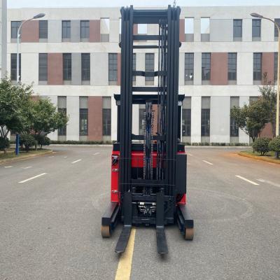 China 1 Ton 2ton Seated Battery Electric Reach Truck Stacker Side Loader Forklift CE for sale