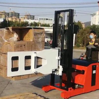 China 2m 2.5m 3m 3.5m Roll Stacker Lifting Height Electric Clamp Stacker With Bale Clamp for sale