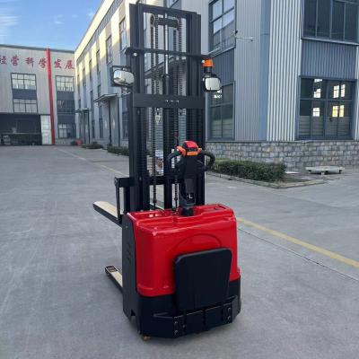 China 1000kg Electric Stacker 1 Ton Lightweight Straddle Pallet Stacker 3000mm With Polyurethane Wheels for sale