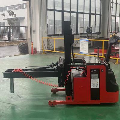 China 300 Kg 400kg 500kg Electric Reel Lifter 1.5m Film Roll Stacker for sale