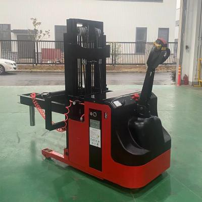 China 100 - 300kg Electric Reel Lifter 150kg 200kg 250kg 1.8m Electric Film Rolls Stackers For Fabric Industry for sale