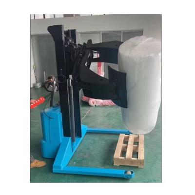 China Electric paper roll clamping stacker 300 500 800kg stacker with 360 rotation for sale