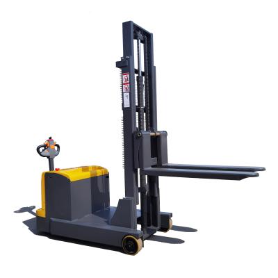 Cina 2024 Nuovo design 900kg 1200kg Container stacker 2m 3m 3.5m full electric pedestrian stacker in vendita