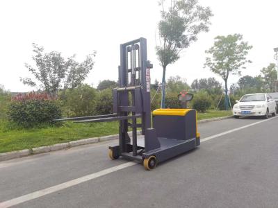 China 1 Ton 3m Electric Walking Pallet Stacker Electric Pedestrian Stacker With PU Wheels for sale