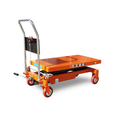 China PT300A Pedal Hydraulic Manual Lifting Platform Cart With Electric Mold Option for sale