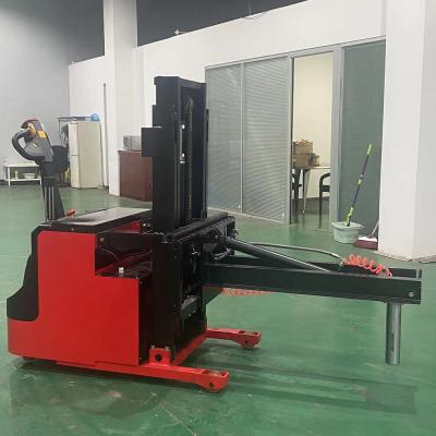 China Electric Shaft Expansion Film Reel Automatic Rotation Pneumatic Stacking Forklift for sale