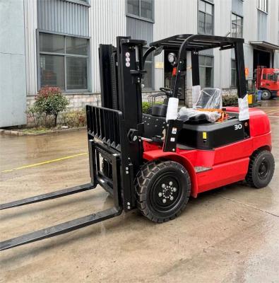 China 7716lb 9920lb 19ft Diesel Forklift Truck with Side Shift with CE certificate for sale