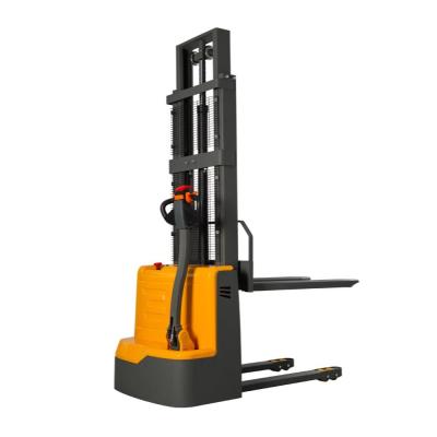 China 1.5 Ton 2 Ton 1.6m Electric Pallet Stacker Warehouse Electric Walkie Stacker Forklift for sale