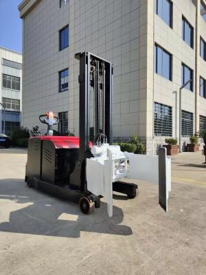 China 500 kg 1600 mm Clamp Semi Electric Stacker 360 graden gedraaid Voor de textielindustrie Te koop