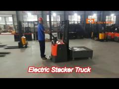 pallet stacker 2 ton 3 meter electric stacker all electric 2000kg 3000mm forklift with ce