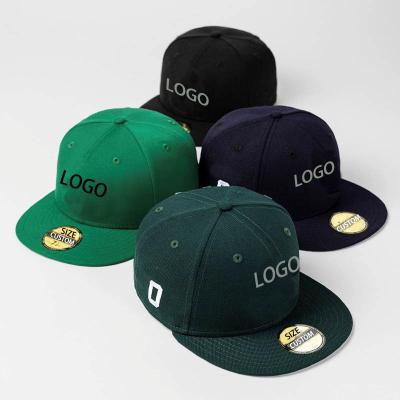 China NEW 6 panel OEM LOW MOQ brim embroidery gorras new trend COMMON high quality flat era fitted hat for sale