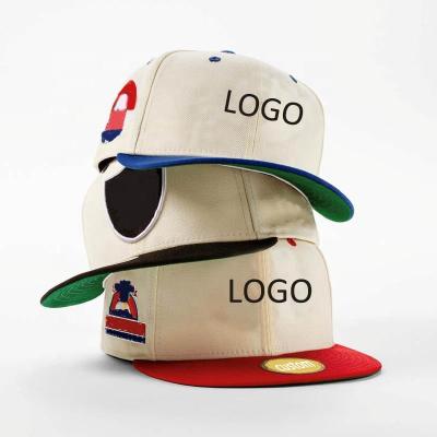 China Low moq factory price flat brim embroidery 3D puff baseball hats custom wholesale cheap running snapback hat for sale