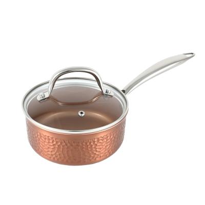 China CLASSIC Tri-Ply Clad Stainless Steel Saucepan with Glass Lid for sale