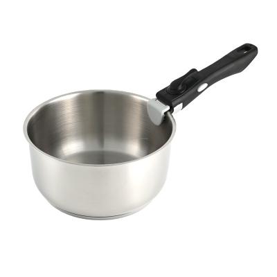 China CLASSIC round capped induction bottom pan with removable handles for sale