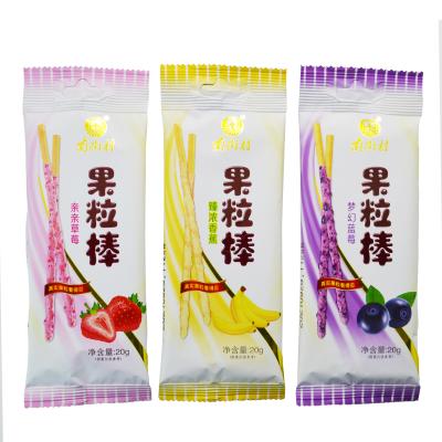 China OEM 20g Low Fat Cookie Stick Fruit Blueberry Nut Bar for sale