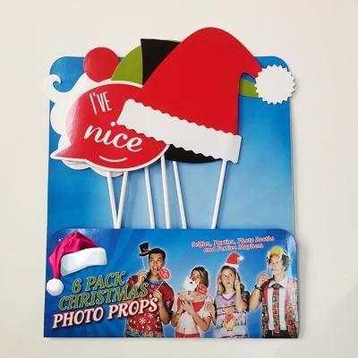 China New Fashion Quality-Assured Paper or Custom Hot Sale Christmas Photo Props Photo Booth for sale