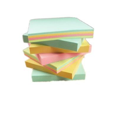 China Promotional Custom Logo Printed Self Adhesive Sticky Notes Adhesive Memo Pad for sale