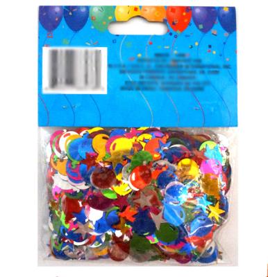 China Paper+iron Shape Custom Color For Party Decoration PVC Confetti for sale