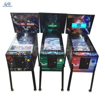 China Metal Frame 2 Screens Folding 3d Used Pinball Table Shooting Machine 2 Virtual Screen Arcade Pinball Vending Game Machine for sale