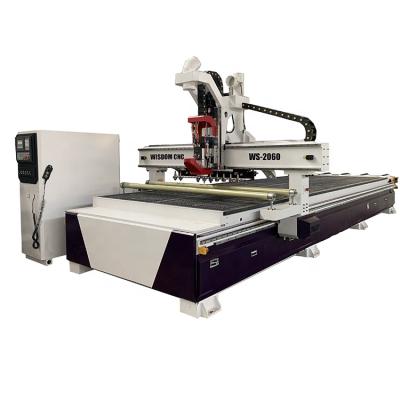 China Panel Furniture Making WS-2060 Automatic Tools Switch 9KW Wood Router Cutting Carving Machine For MDF Plywood ACP Plastic Acrylic for sale