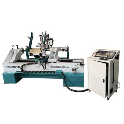 China Twisting Stairs Furniture Components WS-L1530A China Automatic Feeding Wood Lathe Machine for sale