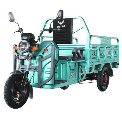 China Electric Cargo Three Wheel Cargo Delivery Transport 800W Motor Power Tricycle Motorcycle for sale