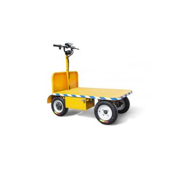 China Muti-function Electric Transport Heavy Duty With Plate Cargo Delivery Warehouse Trolley for sale