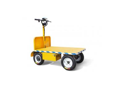 China Muti-function 500KG Load Capacity High Quality Platform Four Wheel Electric Cargo Trolley for sale