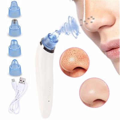 China Black Head Blackhead Remover Pore Vacuum - Electric Acne Remover White Heads Face Vacuum Pore Removal With 4 Suction Head for sale