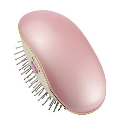 China New Travel Style Travel Heating Massage Heating Negative Ion Care Hair Straightener Brush Comb Electric Styling Small Size Portable Brush for sale