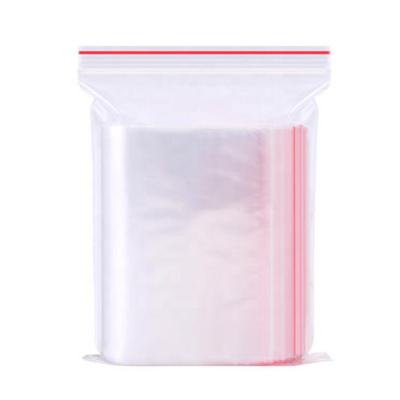 China Various Sizes Polythene Recyclable Top Quality Zipper Bags LDPE Dustproof Food Storage Transparent Zip Lock Bags In Stock for sale