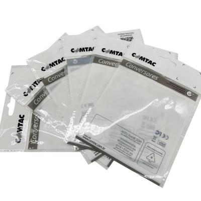 China High Quality Clear Recyclable Self Adhesive Plastic Bag Header Bag Making OPP Euro Slot Clear Header Bags For Clothing for sale