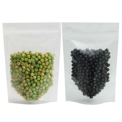 China High Quality Recyclable Zipper Up Pouch Bag Holder Transparent Glossy Finish LDPE Plastic Holder For Dried Fruit Packaging for sale