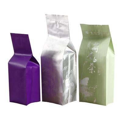 China Recyclable Custom Gravure Printing Coffee Packaging Bags Aluminum Foil Back Sealing Side Gusset Bags For Flower Tea for sale