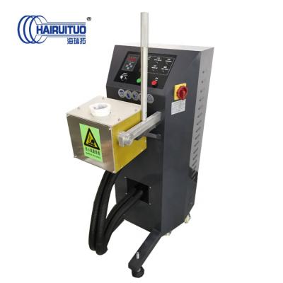 China Machinery repairs workshop high frequency induction dispensing furnace 15KW quartz crucible melting platinum 2KG for sale