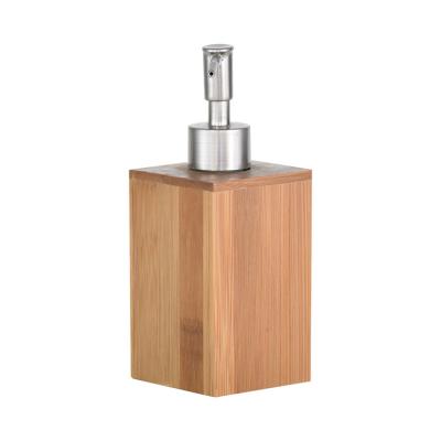 China Modern Liquid Soap Dispenser Bamboo Bathroom Soap Dispenser for sale