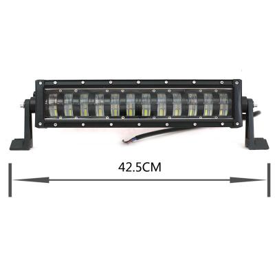 China Aluminum+pc 2020 new hot sale good price IP67 96W waterproof car led high low work light bar offroad driver-beam bar light for car for sale