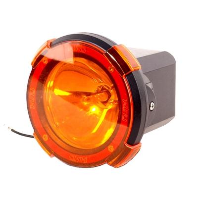 China Aluminum Car Accessories Light 4 Inch HID Work Light Cover 35W 12V Yellow DC For Offroad Boat Work Lamp for sale