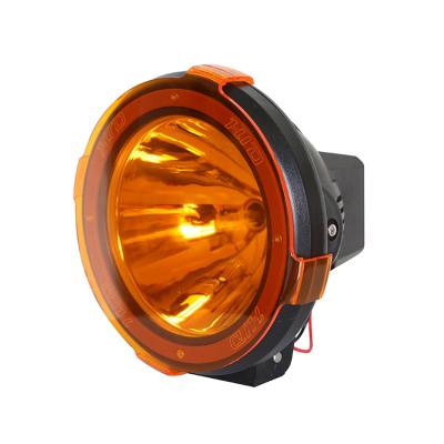 China Aluminum Car Accessories Light 7 Inch HID Work Light Cover 35W 12V Yellow DC For Offroad Boat Work Lamp for sale