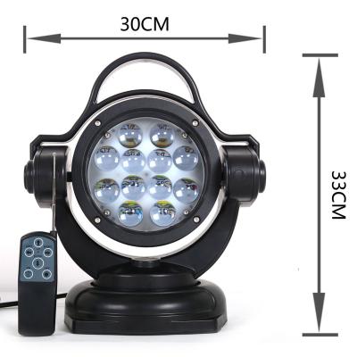 China Factory Wholesale 60W 11 Inch Aluminum Led Search Light Led Lamp 12V 24V DC Remote Control For Cars Truck SUV for sale