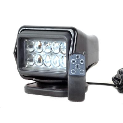 China ABS 12v 24v 50w 7inch Power High Power Search Light Led Search Light Marine Search Light for sale