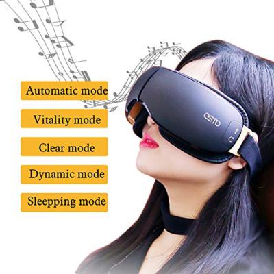 China Heating and Music Air Pressure Electric Heating Vibration Music Eye Massager Machine Eye Massager for sale