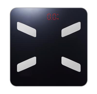 China Tempered Glass  LED Display Bluetooth Body Smart Weighing Scale for sale