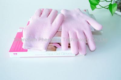 China Anti - Aging Natural Pink Moisturizing Gel Gloves ,  Personal Hydrating Gel Gloves for sale